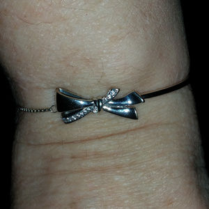 New Authentic Pandora Sparkling Bow Slider Bracele